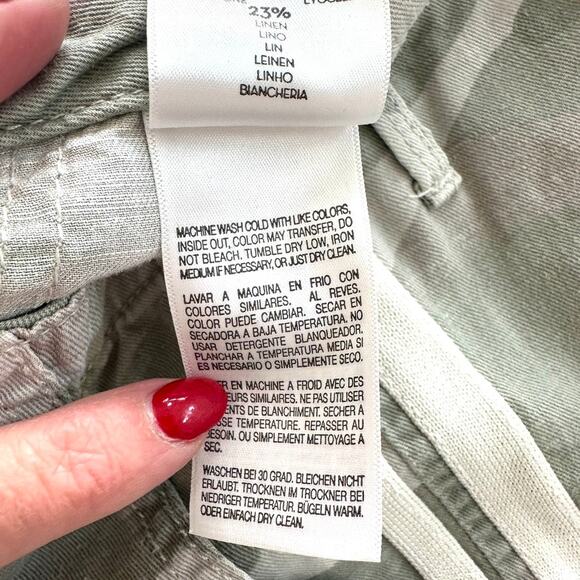 MOTHER The Shaker Chop Crop Fray Jeans Desert Print Camo, Size 25 - Picture 11 of 12